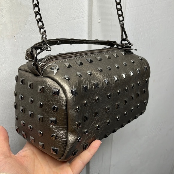 Vintage Handbags - Studded faux leather purse